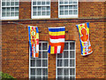 Flags on London Buddhist Vihara