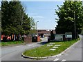 Entrance to a factory site, Maerdy Industrial Estate, Rhymney