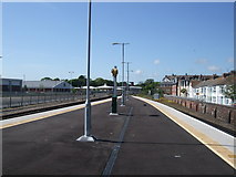 SY6779 : Weymouth Station - looking north by Paul Gillett
