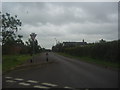 Road blockage on Waresley Road, Gamlingay