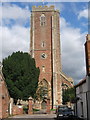 Approach to Cannington parish church