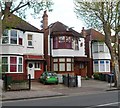 Eagle statue on a Chichele Road house, Cricklewood, London NW2