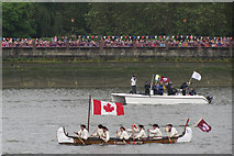 TQ2777 : Canadian canoe, Jubilee Pageant by Oast House Archive