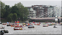 TQ2777 : Rowing boats, Jubilee Pageant by Oast House Archive