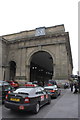 NZ2463 : Central Station portico and taxi rank by Roger Templeman