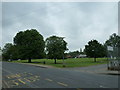 Approaching a recreation ground at Leigh