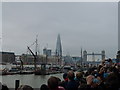 TQ3480 : Waiting for the River Pageant near Tower Bridge by Richard Humphrey