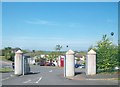 The main entrance to Strangford Integrated College at Carrowdore 