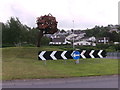 Sculpture on traffic island