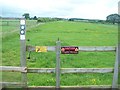 SK5476 : Playful Sign near Birks Farm by Jonathan Clitheroe