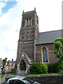 Tower, Grade II listed Church of St John the Evangelist, Newport