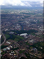 Braidfauld and the River Clyde from the air