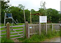 Entrance gate to Cusop Playing Field