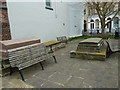 Seats within the grounds of the Upper Chapel