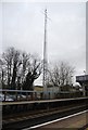 TQ6527 : Telecommunications mast, Stonegate Station by N Chadwick