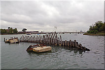 SU6100 : Gosport - Forton Lake Wreck by Chris Talbot