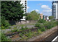 Disused platform at Cardiff Queen Street railway station