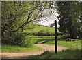 Car park entrance, Trenchford Reservoir