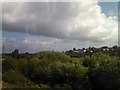 View of Northfleet from a Southeastern High Speed train approaching Ebbsfleet International