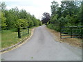 Access road to Rhadyr houses