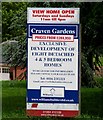 Sign at Craven Gardens development