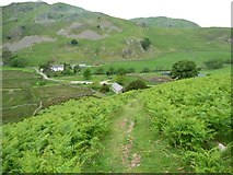 NY4318 : The path to Martindale Church by Christine Johnstone