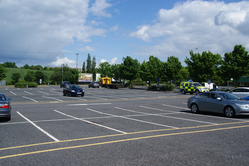 Car park at Ferrybridge Services © Bill Boaden ccbysa/2.0 Geograph