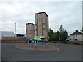 High flats behind Asda, Motherwell