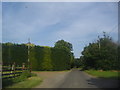 Hall Road at the entrance to Asheldham Hall