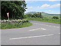 The junction of Bog Road and Church Road in the village of Forkhill