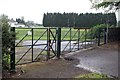 SK5437 : Highfield Sports Ground gate  by Alan Murray-Rust