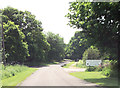 Walesby woodlands caravan park entrance