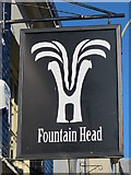 TQ3104 : Sign for The Fountain Head, North Road / Cheltenham Place, BN1 by Mike Quinn