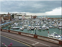 TR3864 : Ramsgate: view across the marina by Chris Downer
