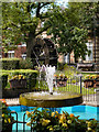 SD8010 : Fountain and Water Wheel, Silver Street by David Dixon