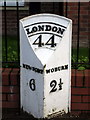 Milepost in Woburn Sands