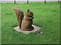 Squirrel Artefact at entrance to Weelsby Woods