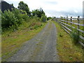 Track to a field alongside the A479, Talgarth