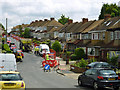 Road up on Blenheim Avenue