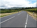 A distant view of the Black Mountains from the A479 south of Talgarth