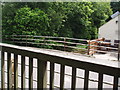 Double bridge over the River Lambourn at Great Shefford