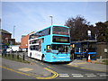 Bus at Potters Green terminus