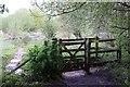 Gate on the footpath