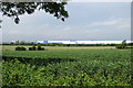 Warehouses at Magna Park across the fields