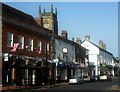 Looking along East Grinstead High Street - it seems there always has to be one ....