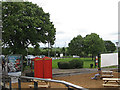 Phone boxes at Woodall Services