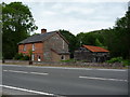 Cottages beside the A470 road