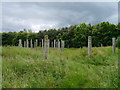 NT9433 : Henge Reconstruction At Maelmin Heritage Trail - Alternative View by James T M Towill