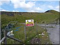 Deep excavation warning sign, Merthyr Tydfil