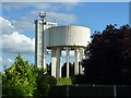 White water tower in Ely